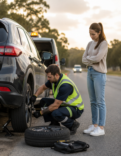 flat tyre assistance​